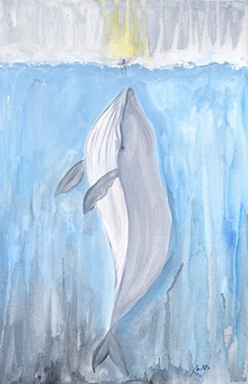 Framed Whale Print