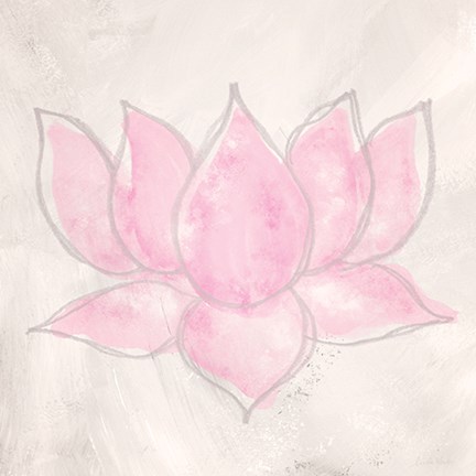 Framed Pink Lotus II Print