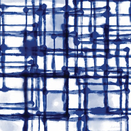 Framed Mantra in Blue Print