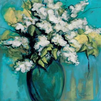 Framed White Lilac Waltz Print