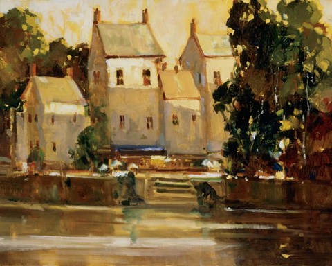 Framed Steps to the Manor Print