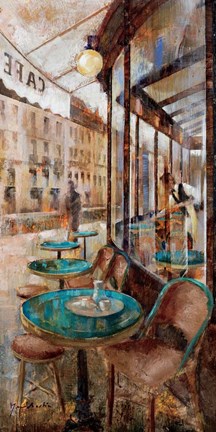 Framed Terraza Cafe de Flore Print