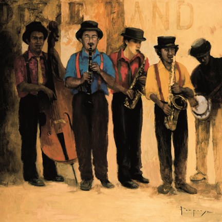 Framed Dixie Band Print