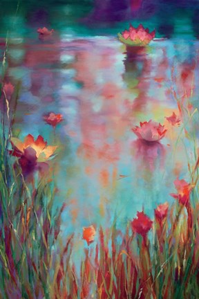 Framed Garden Reeds Print