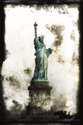 Framed Liberty Lady Print