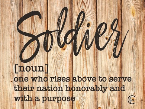 Framed Soldier Print