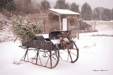 Framed Grandpa&#39;s Sleigh Print