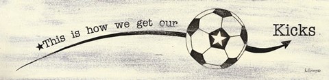 Framed Soccer - Kicks Print