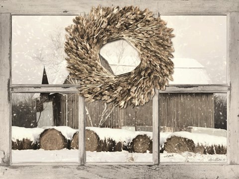 Framed Millersburg Winter View Print