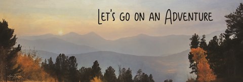 Framed Let&#39;s Go on an Adventure Print