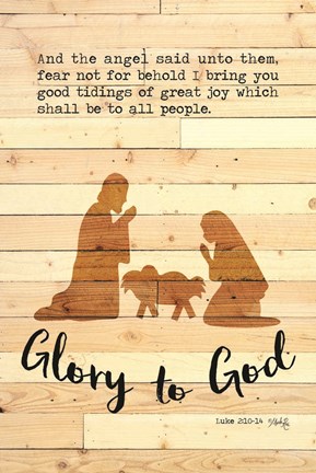 Framed Glory to God Print