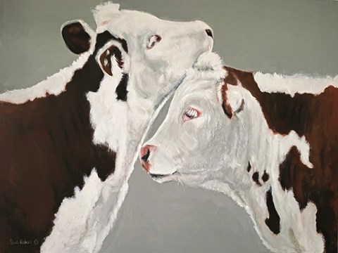 Framed April and August Print