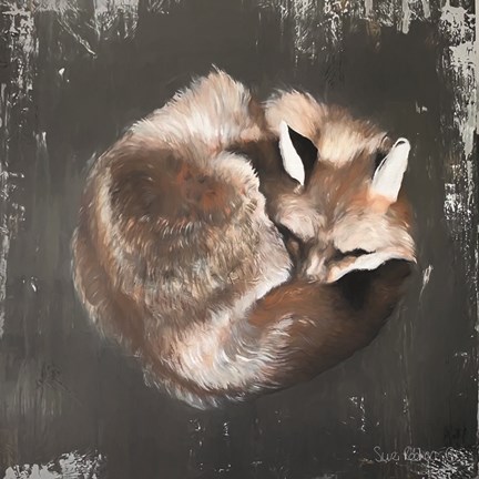 Framed Sleeping Fox No. 11 Print