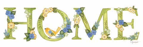 Framed Hydrangeas in Bloom HOME Print