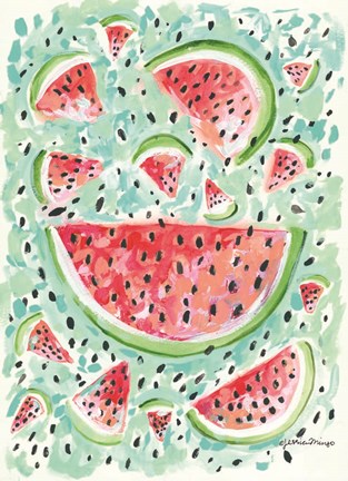 Framed Watermelon Weather Print