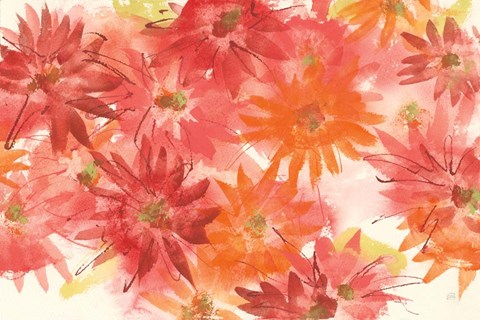 Framed Flowers Afield III Print