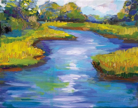 Framed Barn Island Print