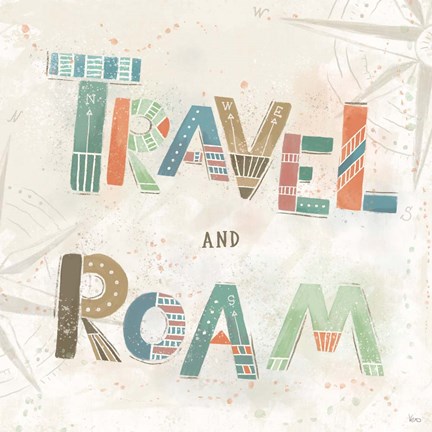 Framed Explore the World V Print