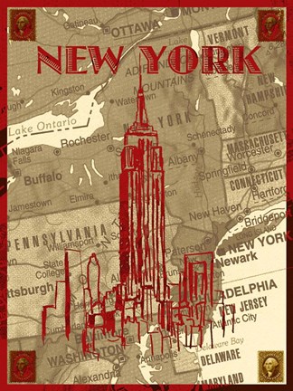 Framed City Stops III Print