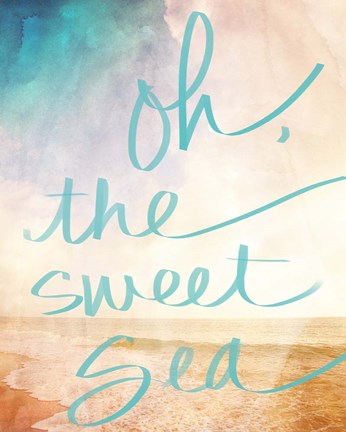 Framed Oh the Sweet Sea Print