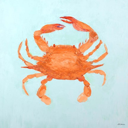 Framed Orange Claw Buddies II Print