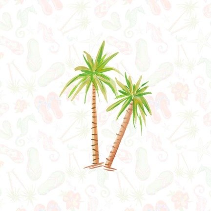 Framed Summer Sandals I Print