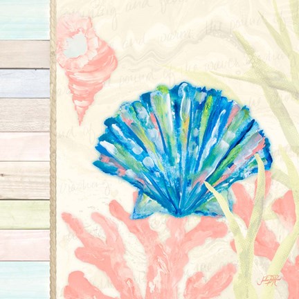 Framed Pastel Coastal II Print