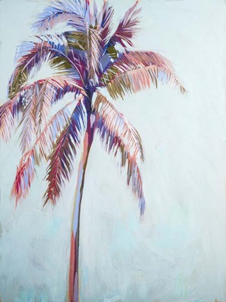 Framed Colorful Palm Tree II Print