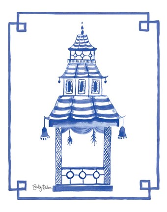 Framed Pagoda I Print
