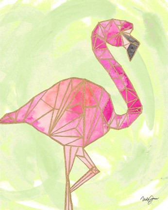 Framed Bright Origami I Print