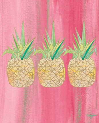 Framed Bright Tri Origami II Print