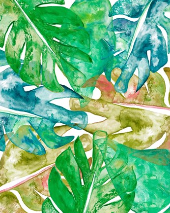 Framed Bed of Leaves II Print