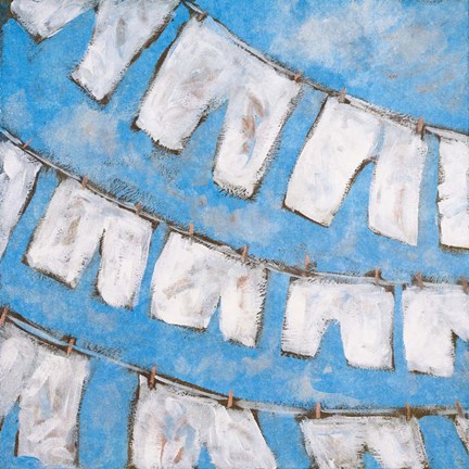 Framed Dry Linen I Print