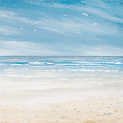 Framed Misty Coastal Days I Print