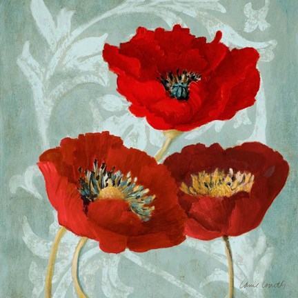 Framed Rouge Pavots II Print