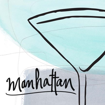 Framed Manhattan Abstract Print