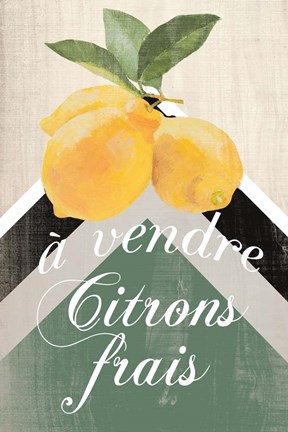 Framed Citron Frais Print
