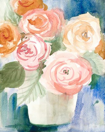 Framed Cherry Peonies Print