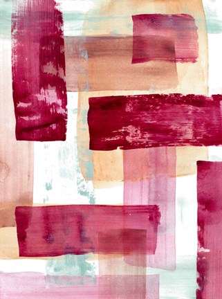 Framed Rose and Peach II Print