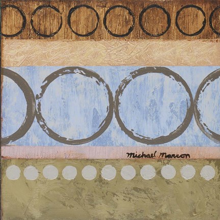 Framed Marcon Circles I Print