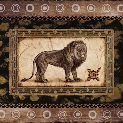 Framed African Expression Square II Print