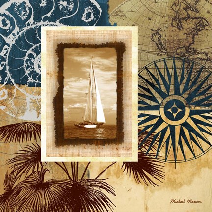 Framed Sailing the Seas II Print