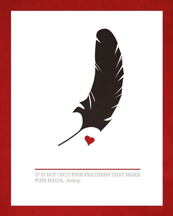 Framed Fine Feathers Print