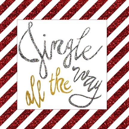 Framed Jingle Sparkle I Print