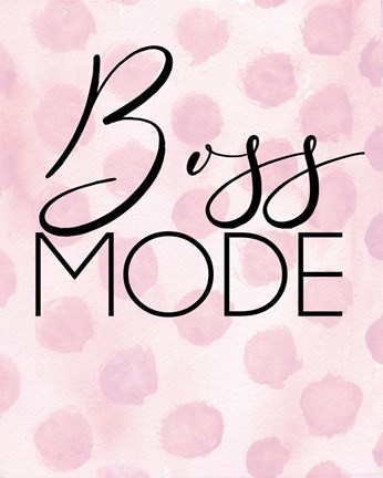 Framed Boss Mode Print