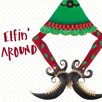 Framed Holiday Legs III Print