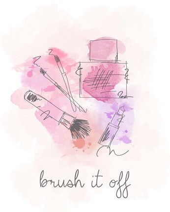 Framed Brush it Off Print