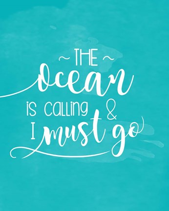 Framed Ocean Call Print