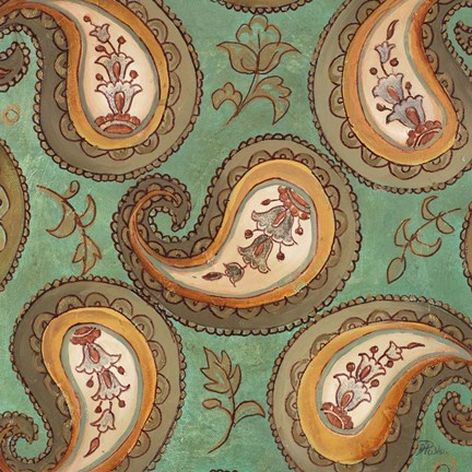 Framed Fashion Paisley II Print