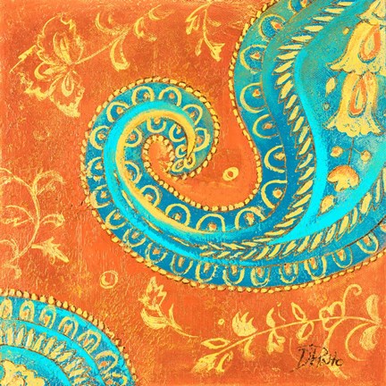 Framed Spring Paisley II Print